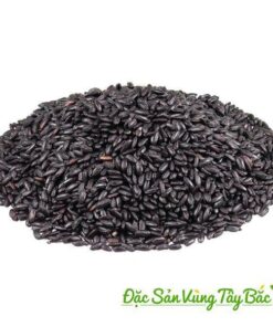 Chụp cận cảnh gạo nếp cẩm