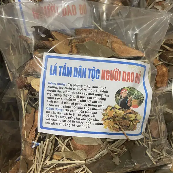 Lá tắm dân tộc Dao Đỏ