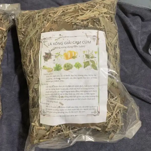 Lá xông trị cảm cúm