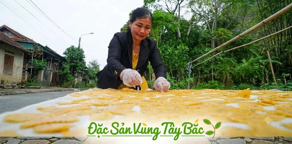Bánh khẩu xén - linh hồn ẩm thực người Thái Trắng Điện Biên
