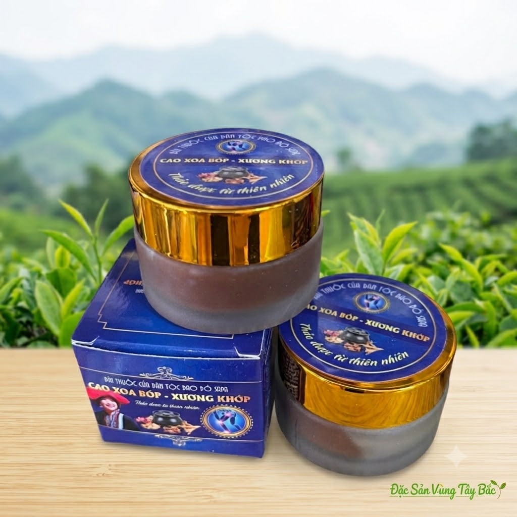 Cao xoa bóp xương khớp thảo dược của người dao đỏ Sa Pa
