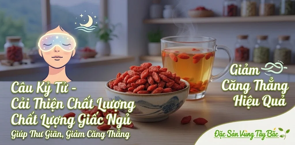Câu kỷ tử giúp cải thiện chất lượng giấc ngủ, giảm căng thẳng