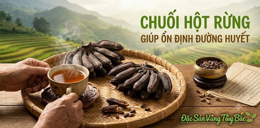 Chuối hột rừng giúp ổn định đường huyết