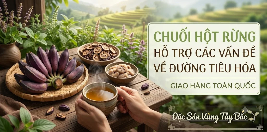  Chuối hột rừng hỗ trợ các vấn đề về đường tiêu hóa