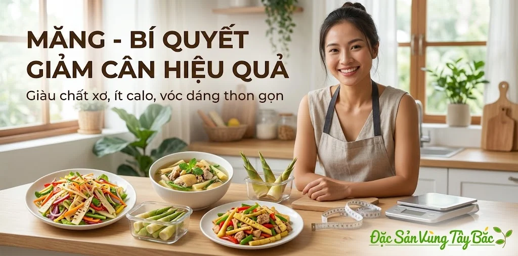  Sử dụng đồ ăn từ măng giúp giảm cân hiệu quả