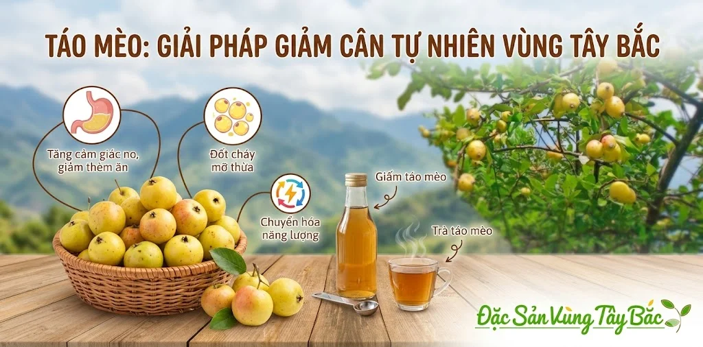 Táo mèo giúp hỗ trợ giảm cân