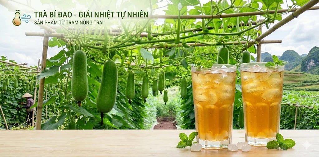Bí Đao Sấy Khô Thái Lát Trà bí đao sấy khô thái lát giúp giải nhiệt