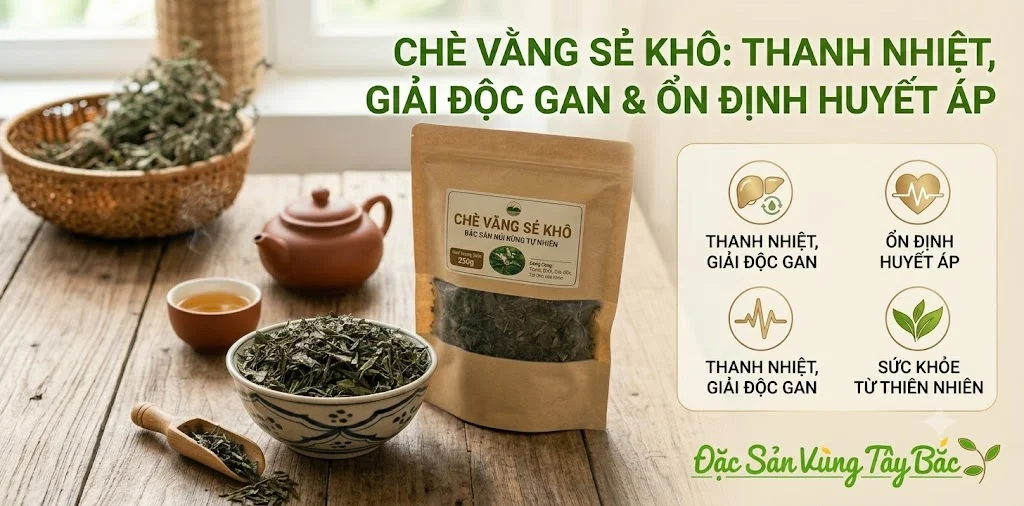Chè vằng giúp thanh nhiệt, giải độc gan và ổn định huyết áp