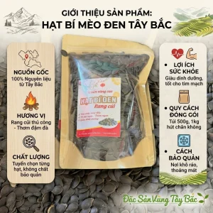 Hạt Bí Mèo Đen Rang Củi
