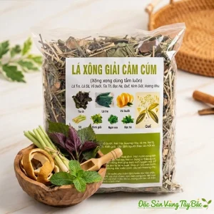 Lá xông giải cảm cúm