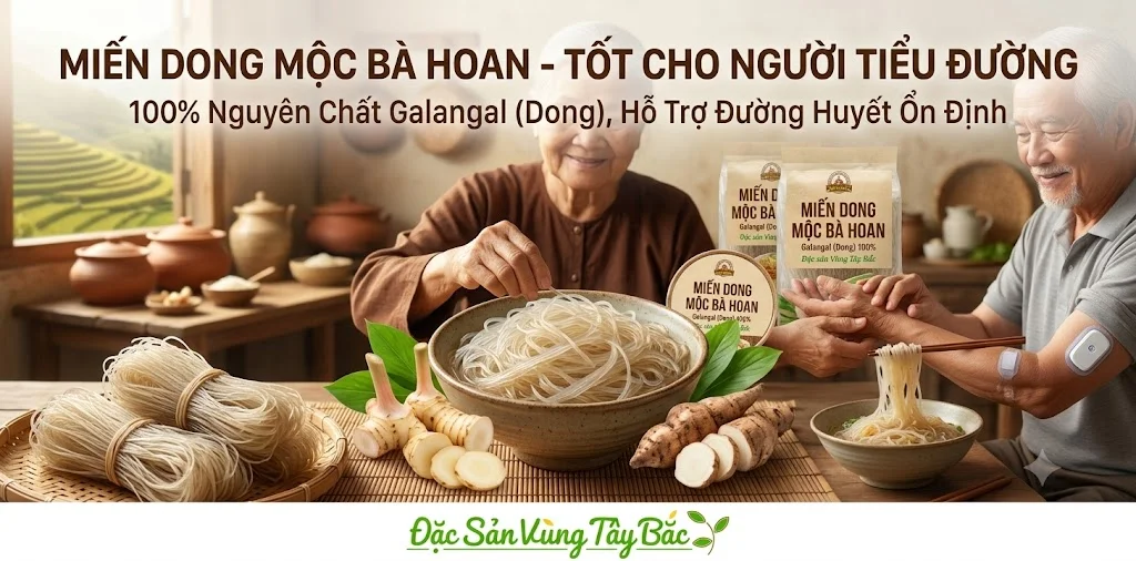 Miến Dong Mộc Bà Hoan Miến dong mộc bà Hoan tốt cho người tiểu đường
