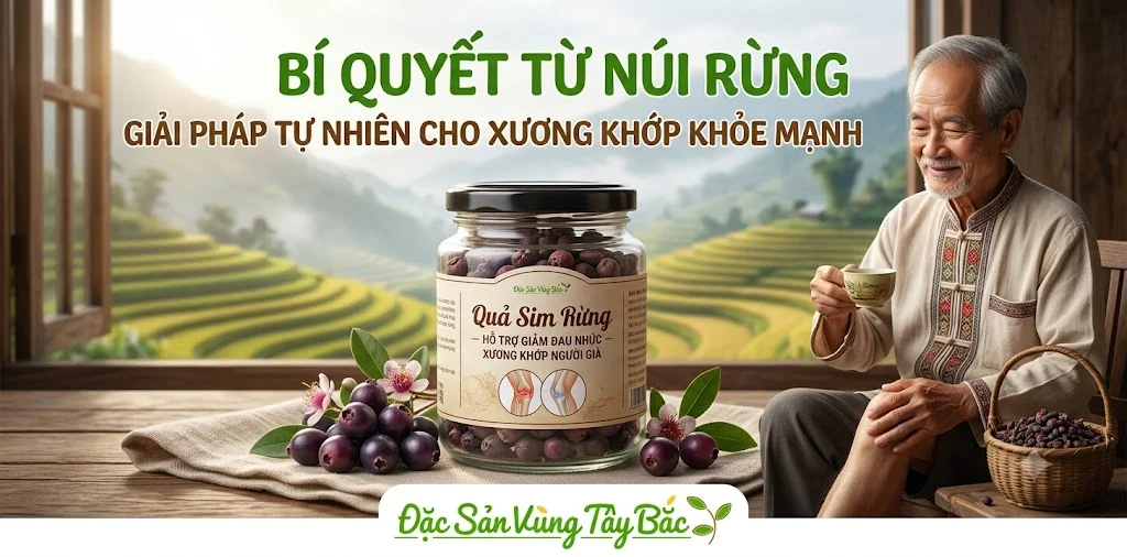Quả sim rừng giúp giảm đau nhức xương khớp ở người già