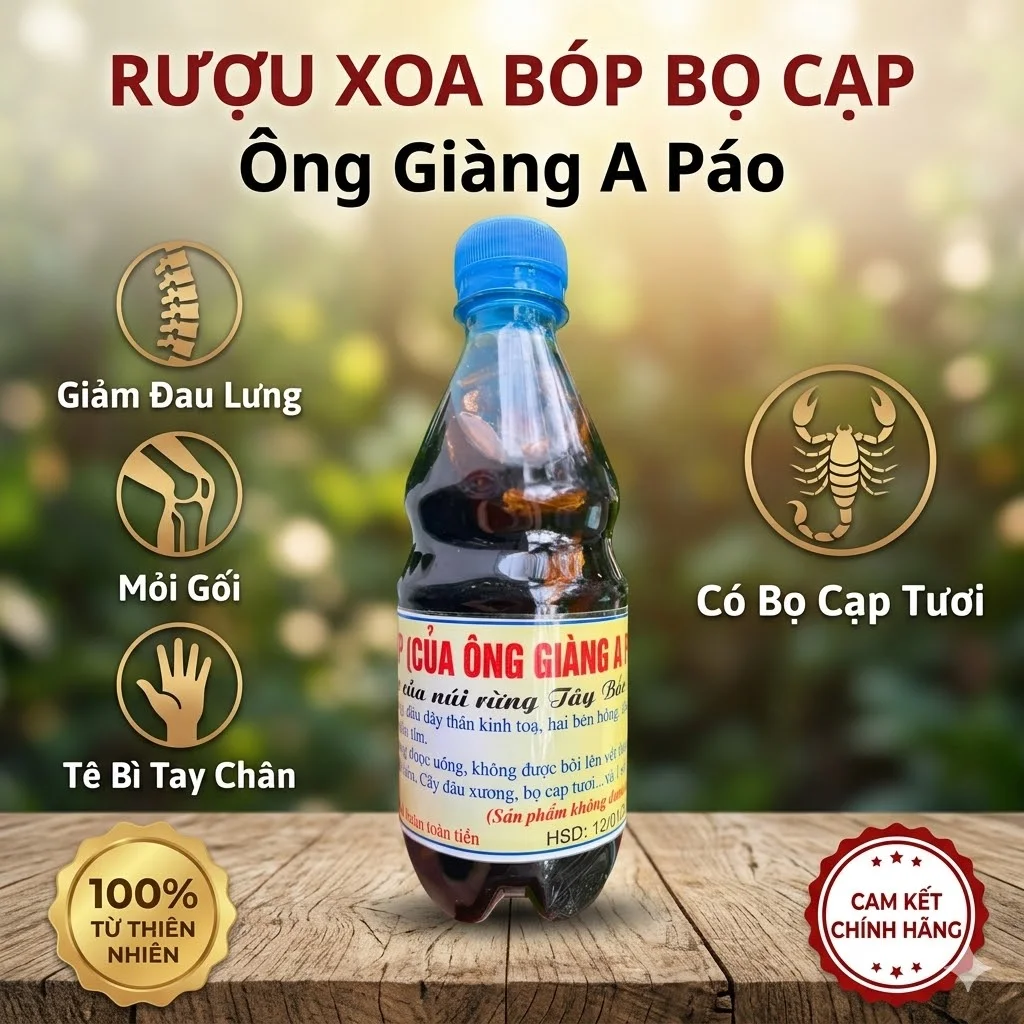 Rượu Xoa Bóp Bọ Cạp Ông Giàng A Páo