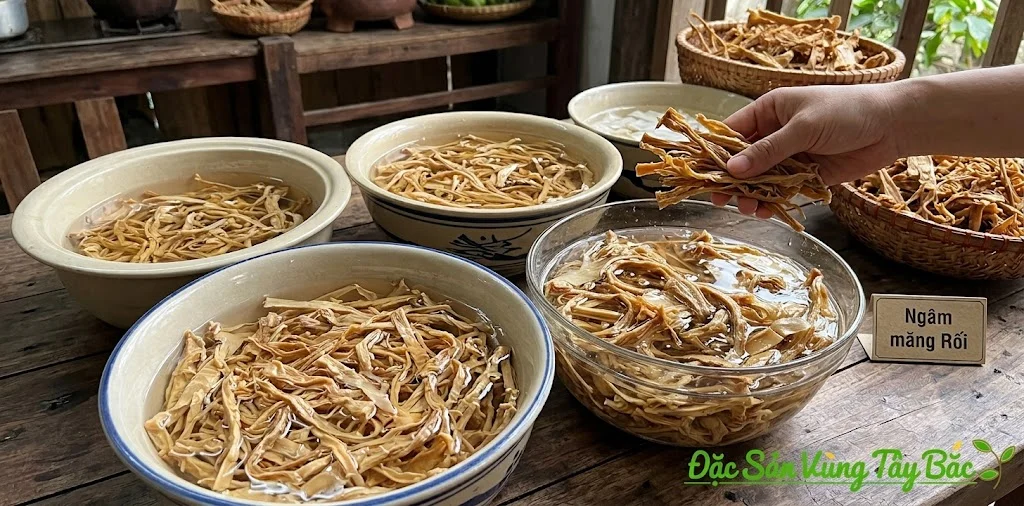 Sơ chế măng rối