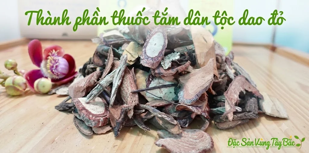 Thành phần lá tắm dân tộc Dao Đỏ