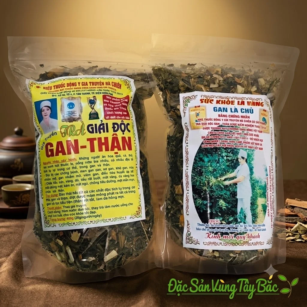 Trà giải độc gan thận Hà Chiên