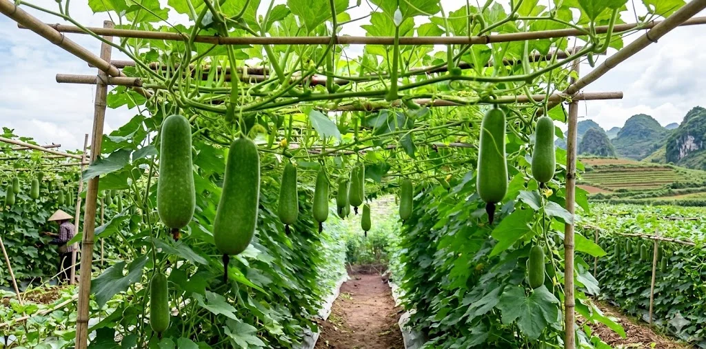 Bí Đao Sấy Khô Thái Lát Bí xanh là 1 loại quả phổ biến và được trồng nhiều ở nước ta